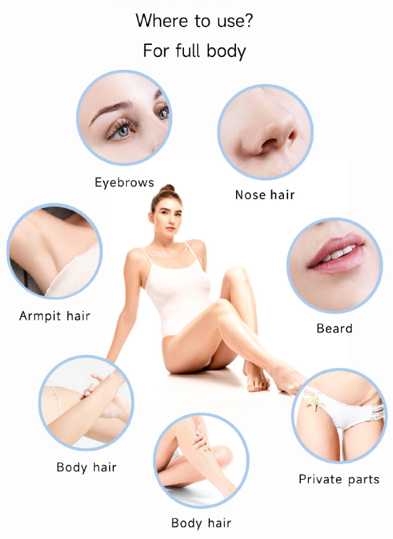 The whole body hair removal